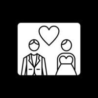 diseño de icono de vector de fotos de boda