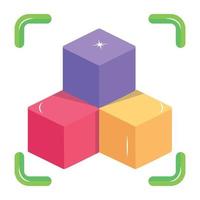Trendy Blockchain Technology vector