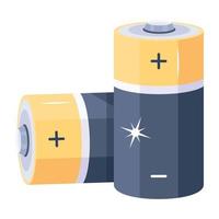 Trendy Batteries Concepts vector