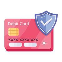 Trendy Card Security vector