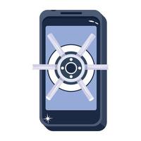 Trendy Phone Lock vector