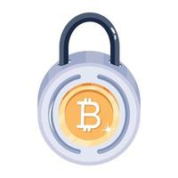 Trendy Secure Bitcoin vector