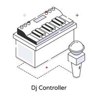 Trendy Dj Controller vector