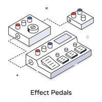 Trendy Effect Pedals vector