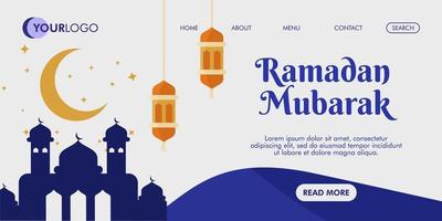 Free Vector ramadan kareem landing page