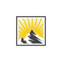 Mountain icon Logo vector