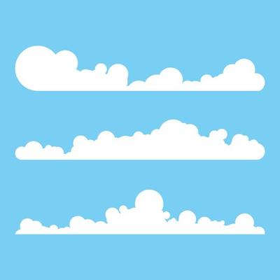 Cloud template vector