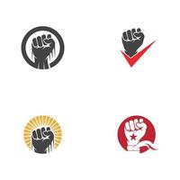 Hand strong vector icon illustration