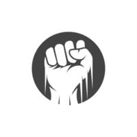 Hand strong vector icon illustration