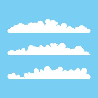 Cloud template vector