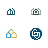 Property and Construction Logo design vector