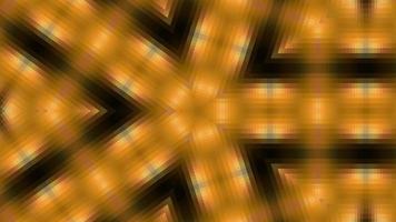 Orange color tile pattern rotation kaleidoscope animation video
