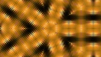 Orange color tile pattern rotation kaleidoscope animation video