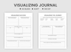 visualizing journal logbook templates vector