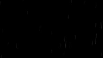 queda pingos de chuva cenas animação dentro Sombrio fundo. pesado chuva em asfalto. pesado chuva solta dentro chuvoso estação efeito, queda chuva, chuva animação em Preto video