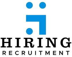 H letter monogram logo design for recruitment company. vector