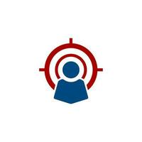 Illustration vector logo for audience target