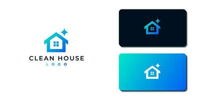 logo illustration template of Clean House vector