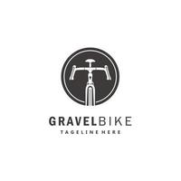 bicicleta de grava ciclocross bicicleta logo diseño vector icono inspiración