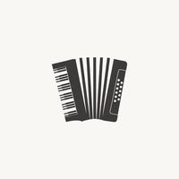 Accordion minimalist simple logo design icon vector