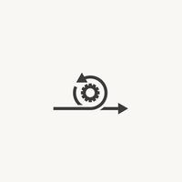 Agile Icon, circle point vector illustration