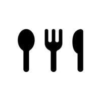 Spoon with fork and knife. Dining accessories for home and restaurant meals. Basic cutlery for banquet menu and table vector setting