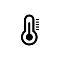 Thermometer with scale icon. Indicator for measuring temperature in room and on street with control of differences in viral vector diseases