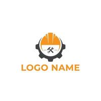 Vector auto service logo design concept template