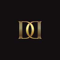 Vector simple and minimalist letter DD monogram initial logo