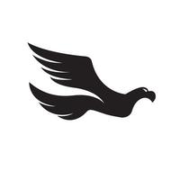 Eagle Black Symbol Illustration Design vector