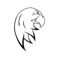 Eagle Head Symbol Illustration Design vector