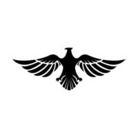 águila negro símbolo ilustración diseño vector