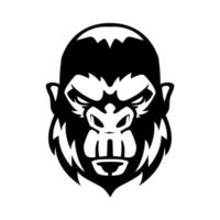 Gorilla Head Symbol Illustration Design vector