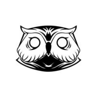 Owl Face Symbol Illustration Design vector