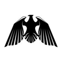 Eagle Black Symbol Illustration Design vector