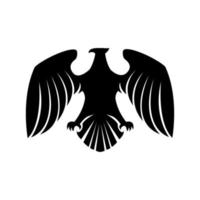 Eagle Black Symbol Illustration Design vector