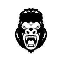 Gorilla head symbol illustration design vector