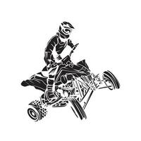 ATV Moto Rider vector