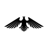 Eagle Black Symbol Illustration Design vector