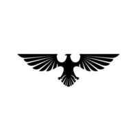 Eagle Black Symbol Illustration Design vector