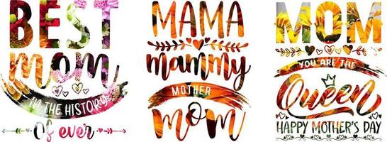 mom t-shirt design vector