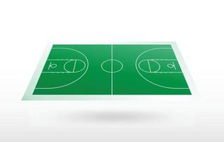 Basketball court background and line court pattern. Perspective view of basketball field background. Vector. vector