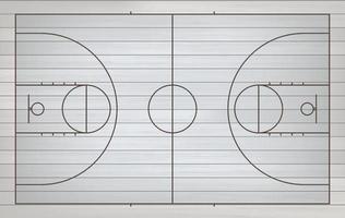 fondo de la cancha de baloncesto. campo de baloncesto. vector. vector