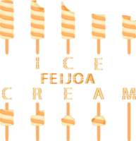 gran conjunto varios dulces sabrosos helados naturales png