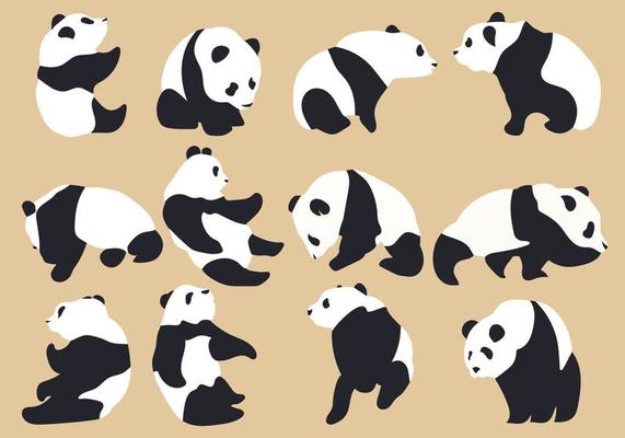 Kawaii panda animal cartoon vector design 4059045 Vector Art at Vecteezy