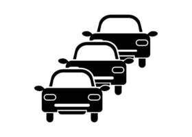 Traffic jam icon design template vector