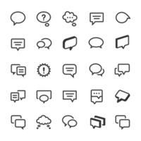 Talk bubble symbol icons png