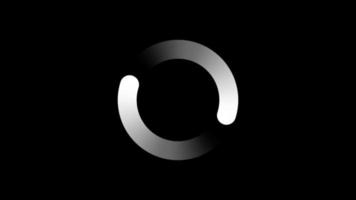 Loading circle animation on black transparent background with alpha channel, Element Animation for Web Interface or Application Interface and More, Searching, Updating, and Buffering Circle icon. video