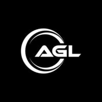 AGL letter logo design in illustration. Vector logo, calligraphy designs for logo, Poster, Invitation, etc.