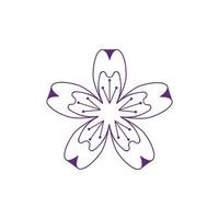 Flower vector icon design